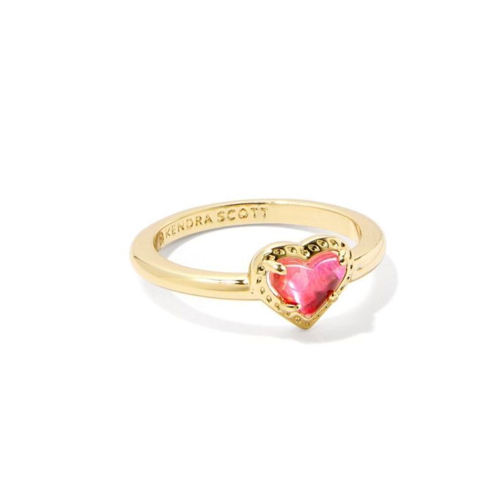 Kendra Scott -  Anna Band Ring - Red Tigers Eye 7 Red